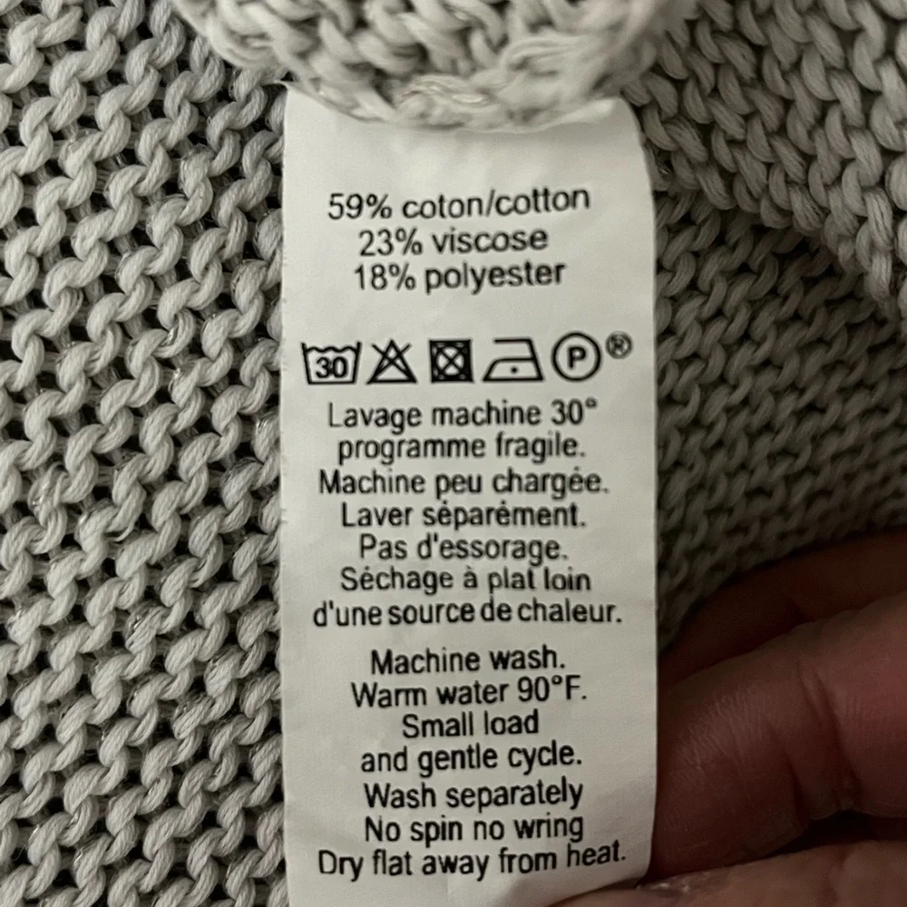 Poles Maison Montagut Loose Knit Tunic Sweater Loose Knit Size Small